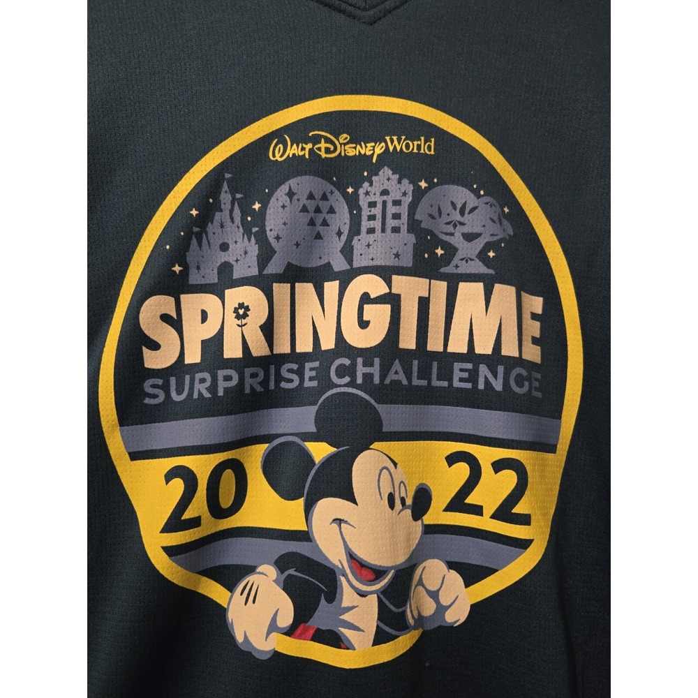 Disney Run 2022 Spring Time Shirt Womans Sz XL Marathon Disney World Mickey